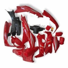 LIFAN KAPORTA STICKERLI KIRMIZI (FAR-STOP-SİNYAL YOK)