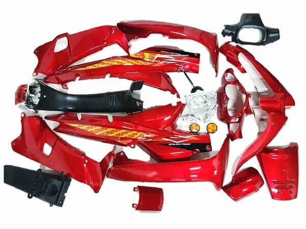 ÇELİK KAPORTA FULL SET KIRMIZI FAR+STOP+SINYAL+STC