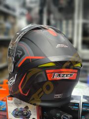 Fazer Kırmızı Sİyah Çene Açılır Güneş Vizörlü Motosiklet Kaskı