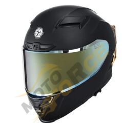 Scoyco FF-871 Yaksha Mat Siyah-Gold Güneş Vizörlü Kapalı Fiyatı