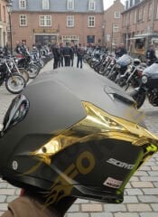 Scoyco FF-871 Yaksha Mat Siyah-Gold Güneş Vizörlü Kapalı Fiyatı